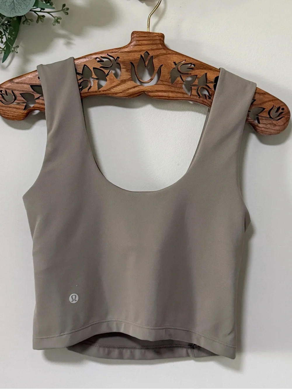 Lululemon Align Tank Top Riverstone Taupe Built-In Bra Size 6